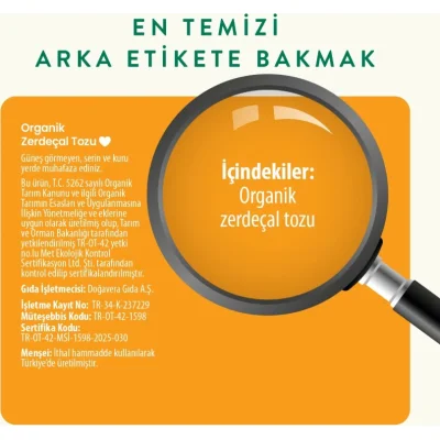 Wefood Organik Zerdeçal Tozu, 55 g