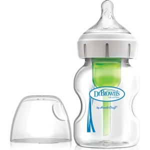 Dr.Brown's Geniş Ağız Anti Kolik Options+ Cam Biberon, 150 ml