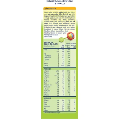 Hero Baby Sütlü 8 Tahıllı Peynirli Pekmezli Kaşık Mama, 200 g