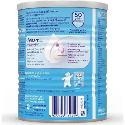 Aptamil 3 Prosyneo Çocuk Devam Sütü, 800 g