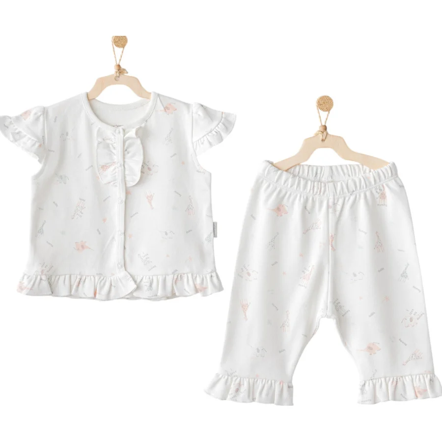 Andywawa Love Family Bebe Takım, 2'li, Ekru