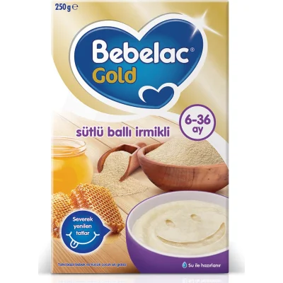 Bebelac Gold Sütlü Ballı İrmikli Kaşık Maması, 250 g