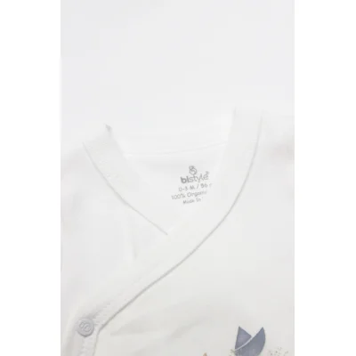 Bistyle Kruvaze Body Yarım Kol Little Boats Ekru