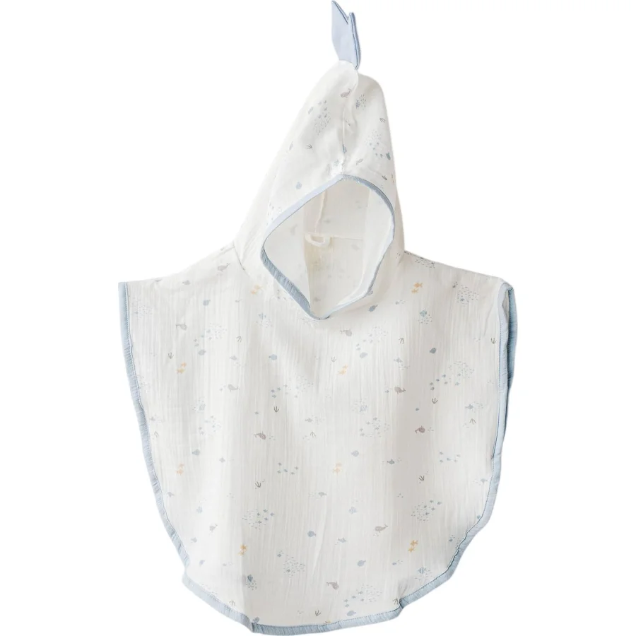 Andywawa Ocean Is My Happy Place Müslin Panço, Beyaz