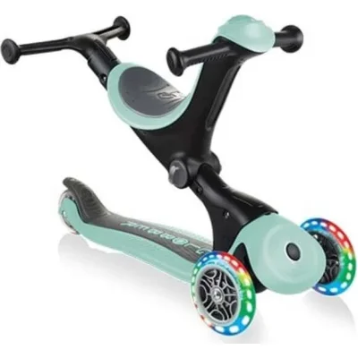 Globber Go Up Deluxe Scooter, Işıklı, Mint Yeşili