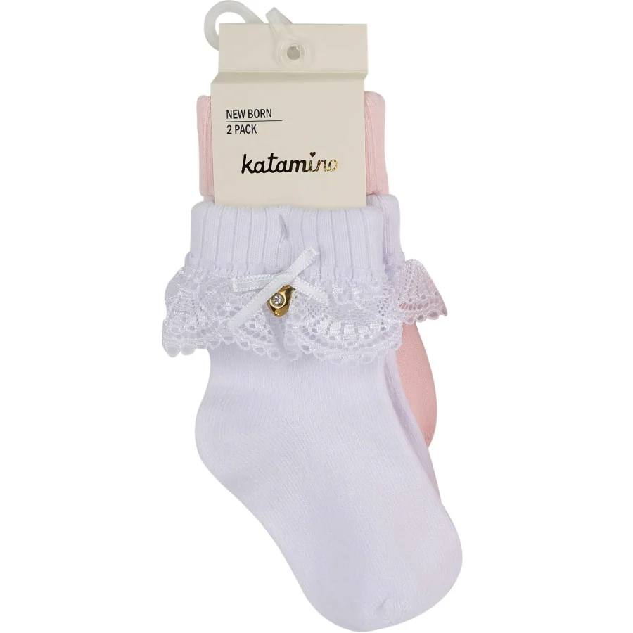 Katamino Amy 2'li Aks. Bebek Soket K44024 Asorti