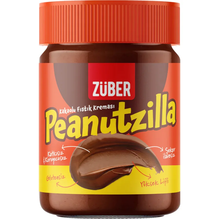 Züber Peanutzilla Kakaolu Fıstık Ezmesi 315 Gr