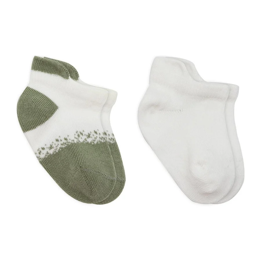 Bistyle Penye Sneakers Çorap, 2'li, Nil, Ekru