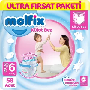 Molfix Külot Bez, 6 Beden, 58 Adet