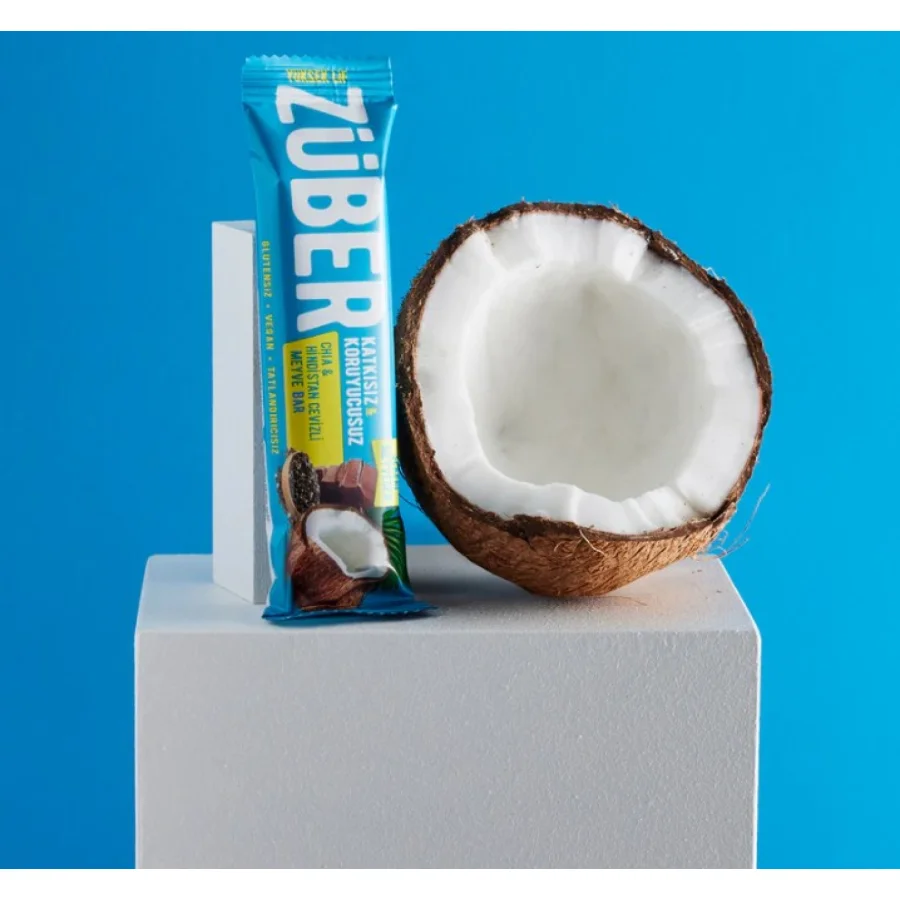 Züber Meyve Barı 40 Gr Chia ve Hindistan Cevizli