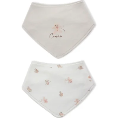 Bistyle 2li Fular Cookies Make Happy Ekru
