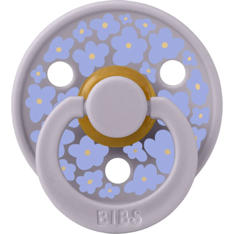 Bibs Studio Colour Jasmine Field Kauçuk Emzik 0-6 Ay Fossil, Gri