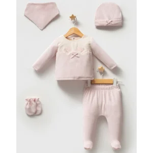 Tongs Baby Etamine Hastane Çıkışı, 5'li, Pembe