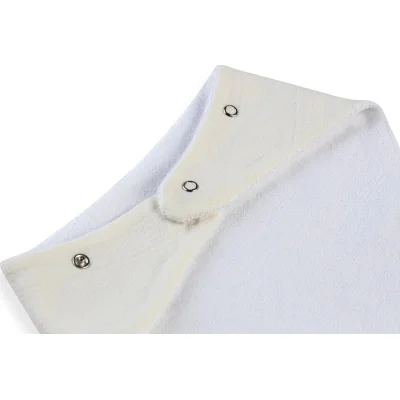 BabyJem Silikon Diş Kaşıyıcılı Müslin Önlük, Ekru