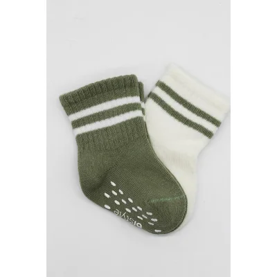 Bistyle 2li Çemberli Kaymaz Soket Çorap 10125 Nil Ekru