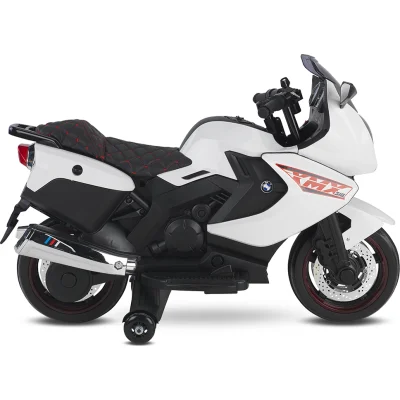 Babyhope 438A XMX-316 Ledli Akülü Motor, 12 Volt, Beyaz