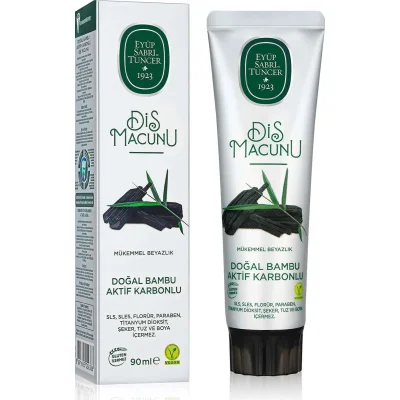 Eyüp Sabri Tuncer Doğal Bambu Karbonlu Diş Macunu, 90 g