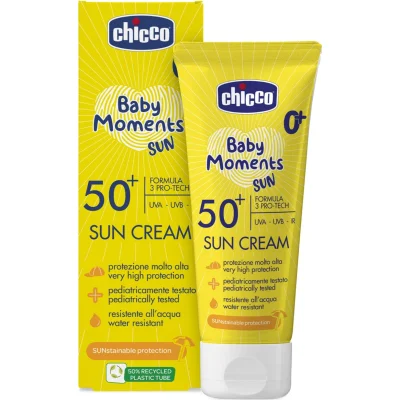 Chicco Baby Moments Sun Güneş Kremi, SPF 50+, 75 ml, + After Sun Hediye