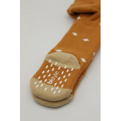 Bistyle Puan Kaymaz Havlu Külotlu Çorap, Hardal