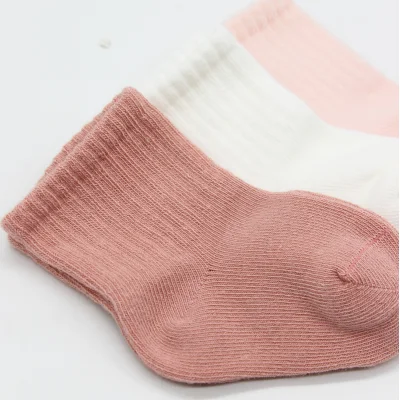 Bistyle Cherry Girl 3'lü Penye Soket Çorap 10138 Pudra