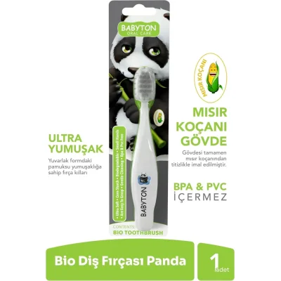 Babyton Bio Ultra Yumuşak Çocuk Diş Fırçası Panda