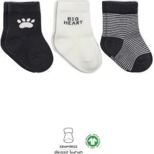 Bistyle Penye Soket Çorap, 3'lü, Antrasit