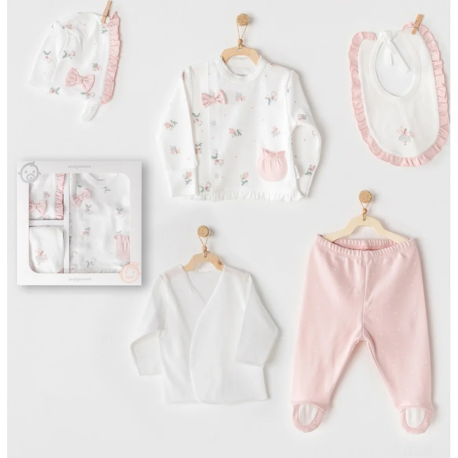 Andywawa Fairy 5 Parça Hastane Çıkışı, Pembe