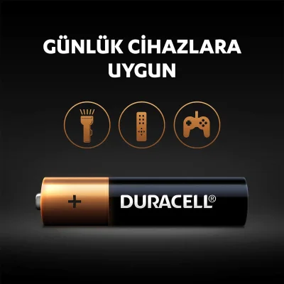 Duracell AAA İnce Kalem Pil, 6'lı