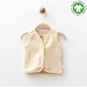 Eslenza Oganik Yelek, Bej