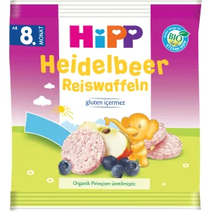 Hipp Organik Yabanmersinli Pirinçli Bebek Gofreti, 30 g