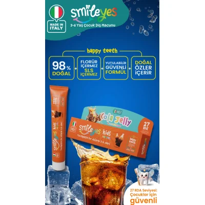 Smileyes Kids Diş Macunu 3-6 Yaş 50 ml Cola Jelly