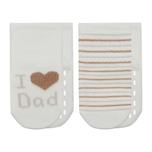 Bistyle Mom Dad Penye Kaymaz Soket Çorap, 2'li, Çember, Dad