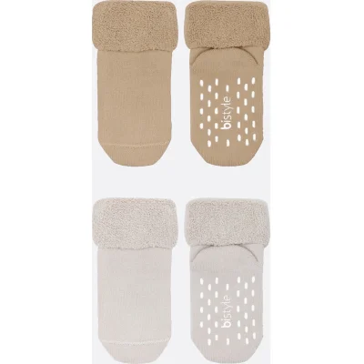 Bistyle Havlu Soket Kaymaz Basic Boy, 2'li, Bej