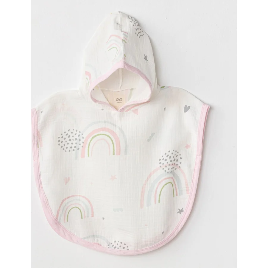 Andywawa Müslin Have A Nice Day Bebek Panço Pink, Beyaz