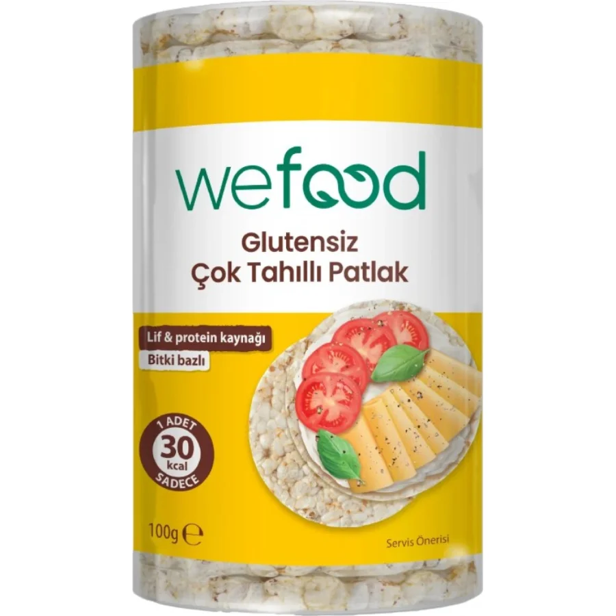 Wefood Çok Tahıllı Pirinç Patlağı, 100 g