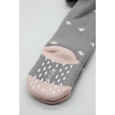 Bistyle Puan Kaymaz Havlu Külotlu Çorap, Gri