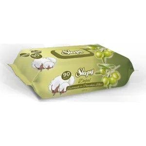 Sleepy Doğal Zeytinyağlı Islak Havlu Mendil, 90 Yaprak