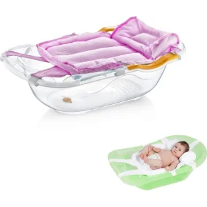 BabyJem Havlu Köpüklü Banyo Filesi, Pembe