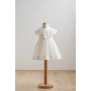 Tongs Baby Bebek Elbise, Ekru