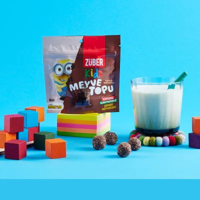 Züber Kidz Meyve Topu, 42 g, Kakaolu