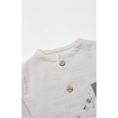 Bistyle 2li Takım Müslin Star Elephant Gri