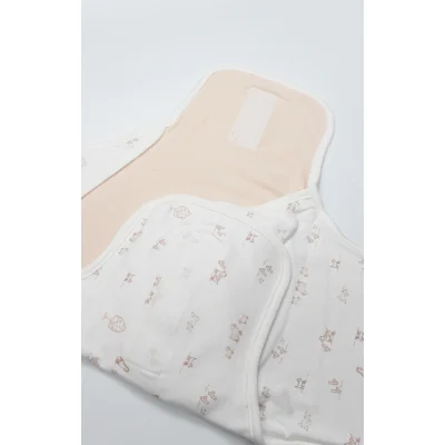 Bistyle Curly Lamb Bel Destekli Kundak, Bej, Mavi, Ekru