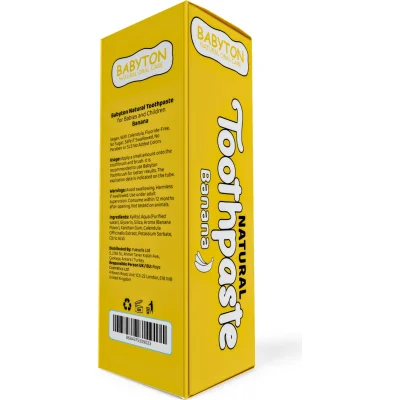 Babyton Organik Doğal Muz Aromalı Diş Macunu, 50 g