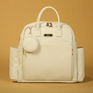 M&Y Maia Anne Bebek Bakım Sırt Çantası, Krem