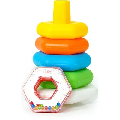 Kiki Renkli Altıgen Halkalar Çıngıraklı AE-1510