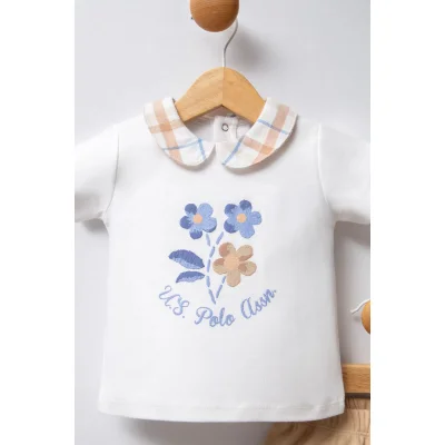 U.S Polo Bebek Takım, 2'li, Beyaz