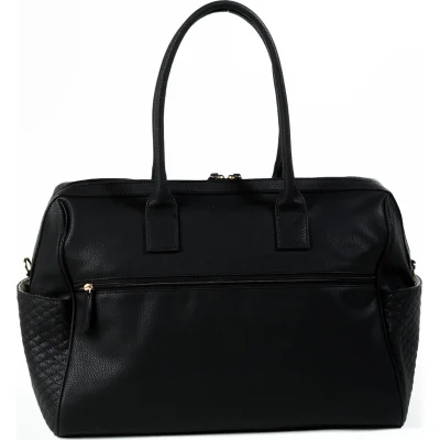 M&Y Gaia Deri Anne Bebek Bakım Çanta Seti, Siyah