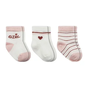 Bistyle Penye Boy And Girl Soket Çorap, 3'lü, Pembe
