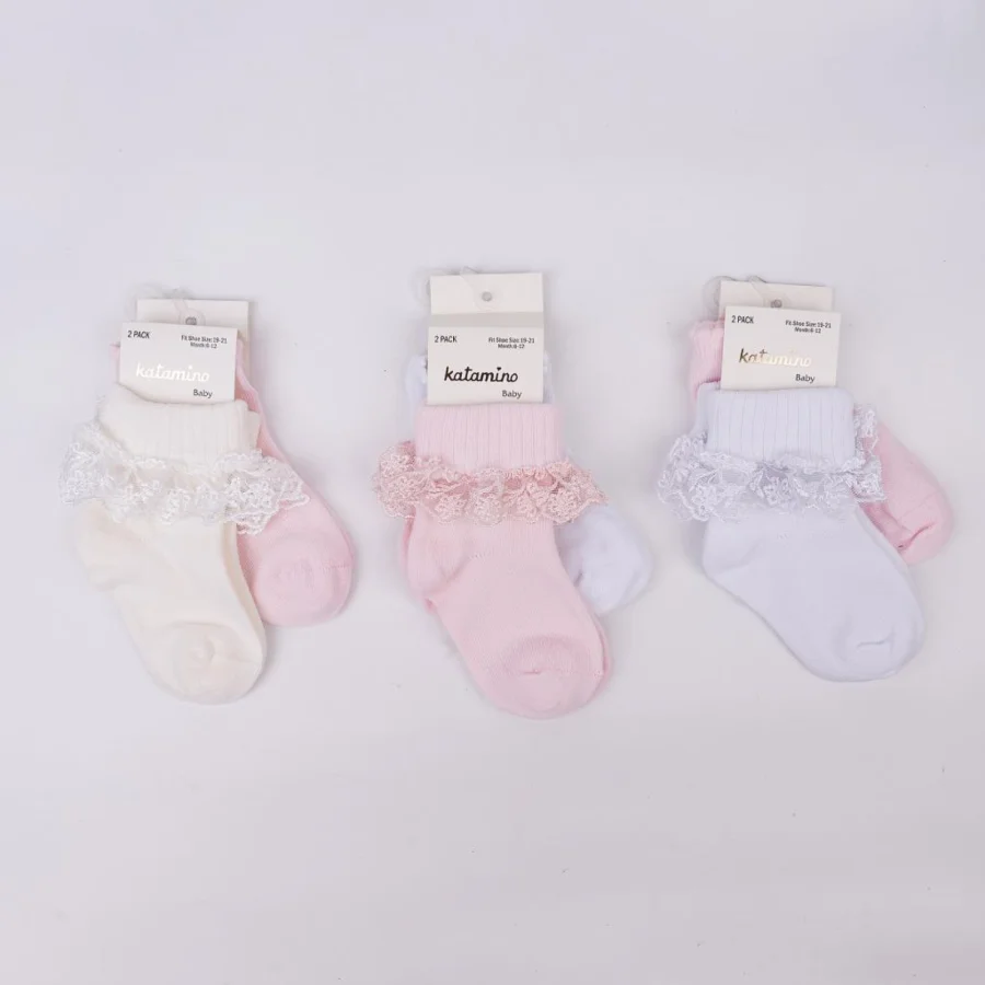 Katamino Akel 2'li Aks. Bebek Soket Çorap K44023 Asorti