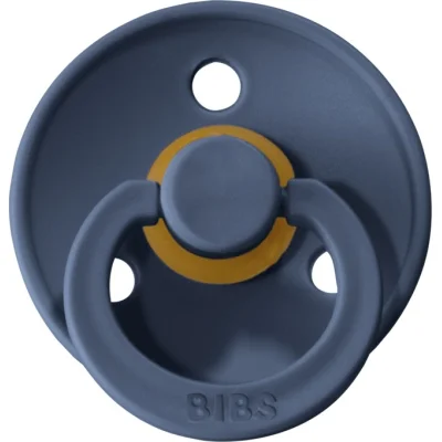 Bibs Colour Kauçuk Emzik 0-6 Ay Steel, Mavi